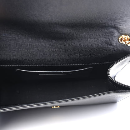 Saint Laurent Grain De Poudre Star Monogram Kate Satchel Black 5 of 11