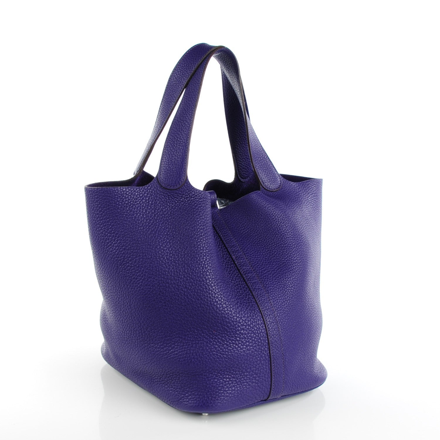 Hermes Taurillon Clemence Picotin Lock 26 GM Iris 3 of 10