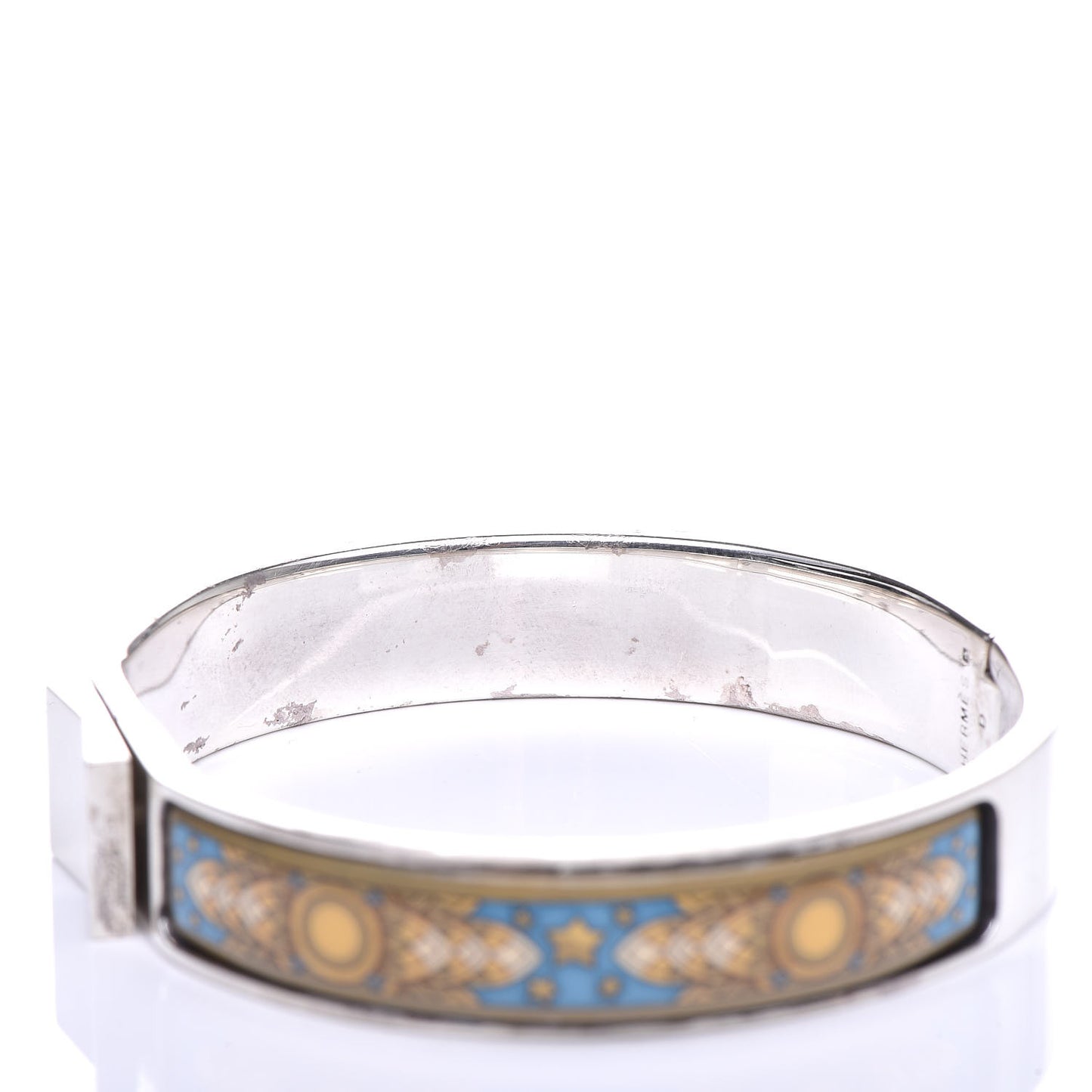 Sterling Silver Enamel Narrow Loquet Bracelet