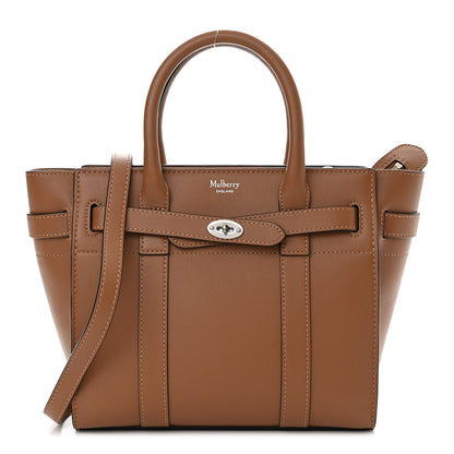 Mulberry Small Classic Silky Calfskin Mini Zipped Bayswater Teak 1 of 11