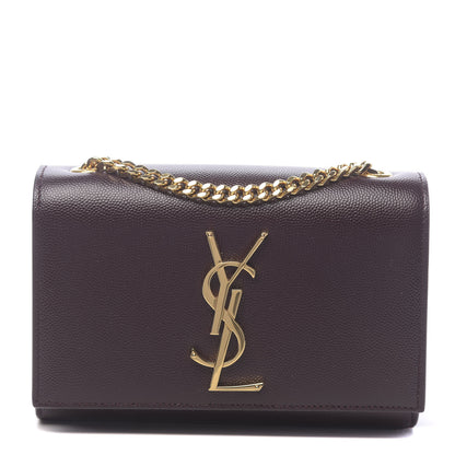 Saint Laurent Grain De Poudre Small Monogram Kate Satchel Armaranto 1 of 9