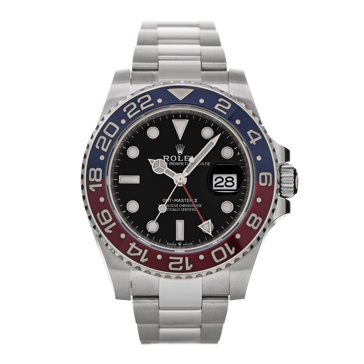 Rolex Stainless Steel 40mm Oyster Perpetual Date GMT Master Ⅱ Pepsi Watch 126710BLRO 1 of 5