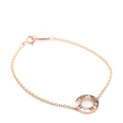 Tiffany 18K Rose Gold Diamond Atlas Pierced Bracelet 1 of 6