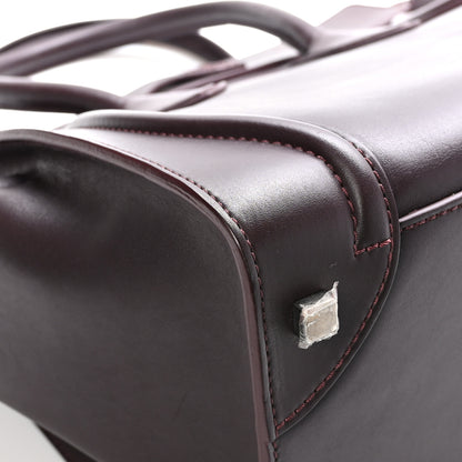 Celine Smooth Calfskin Mini Luggage Burgundy 10 of 11