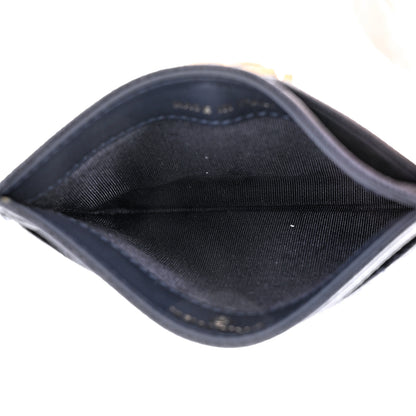 Chanel Caviar Quilted Boy Card Holder Blue 5 of 9