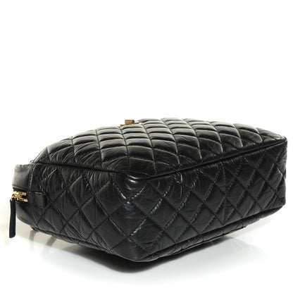 Chanel Aged Calfskin Quilted Large Reissue Camera Case Black 4 of 8