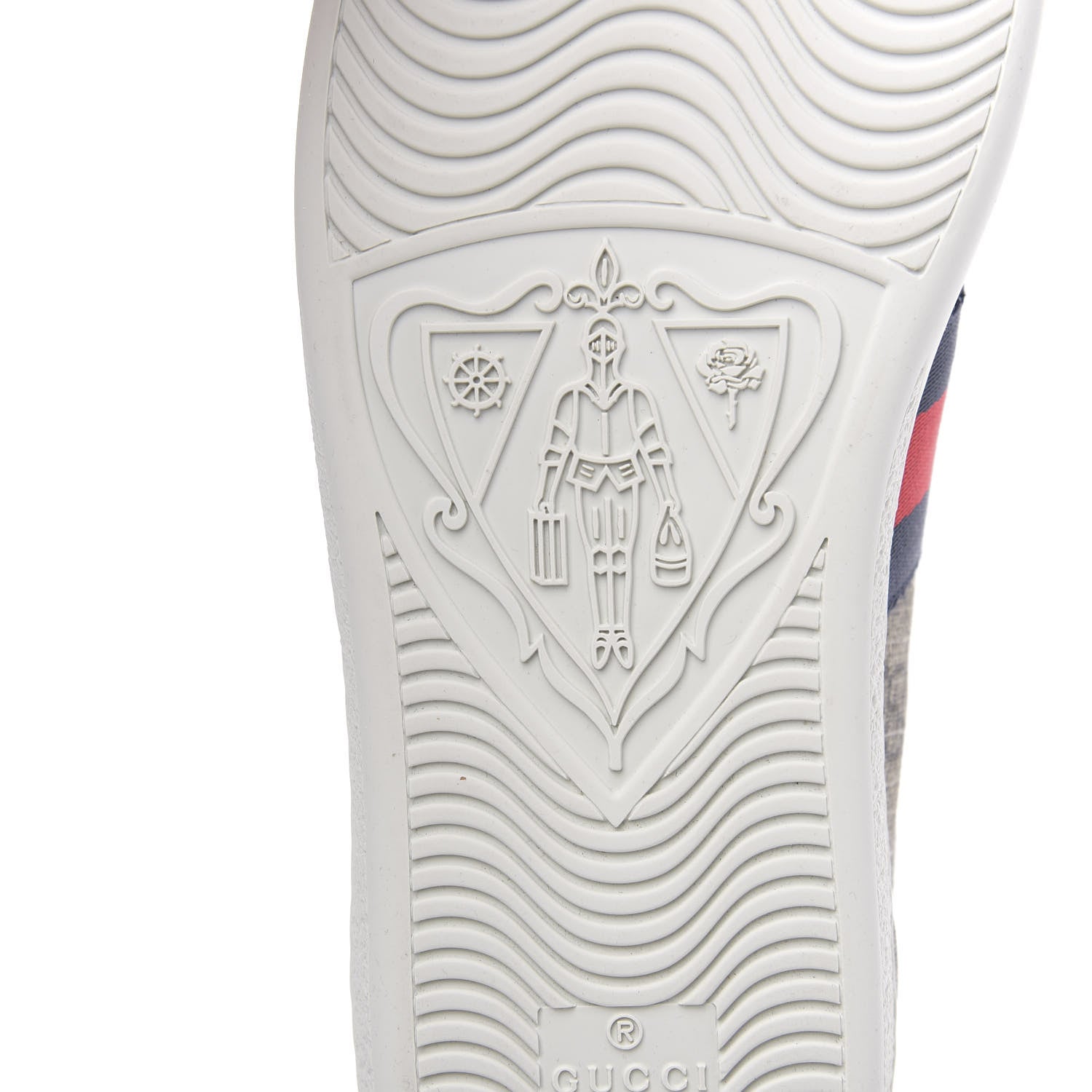Gucci GG Supreme Monogram Womens Ace Low-Top Sneaker 37.5 Beige 7 of 9