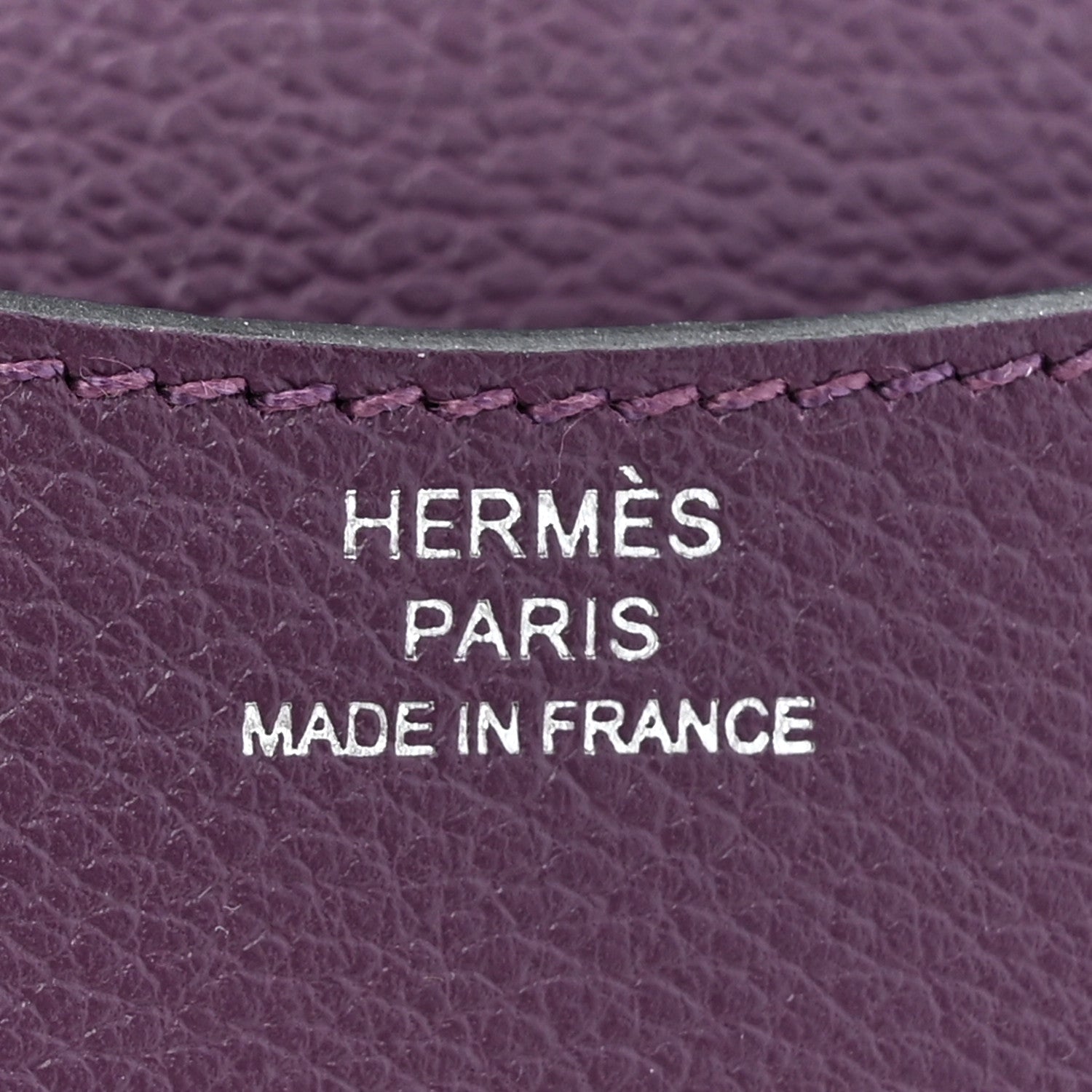 Hermes Evercolor Bi-Color Constance Slim Wallet Cassis Bleu Royale 8 of 9