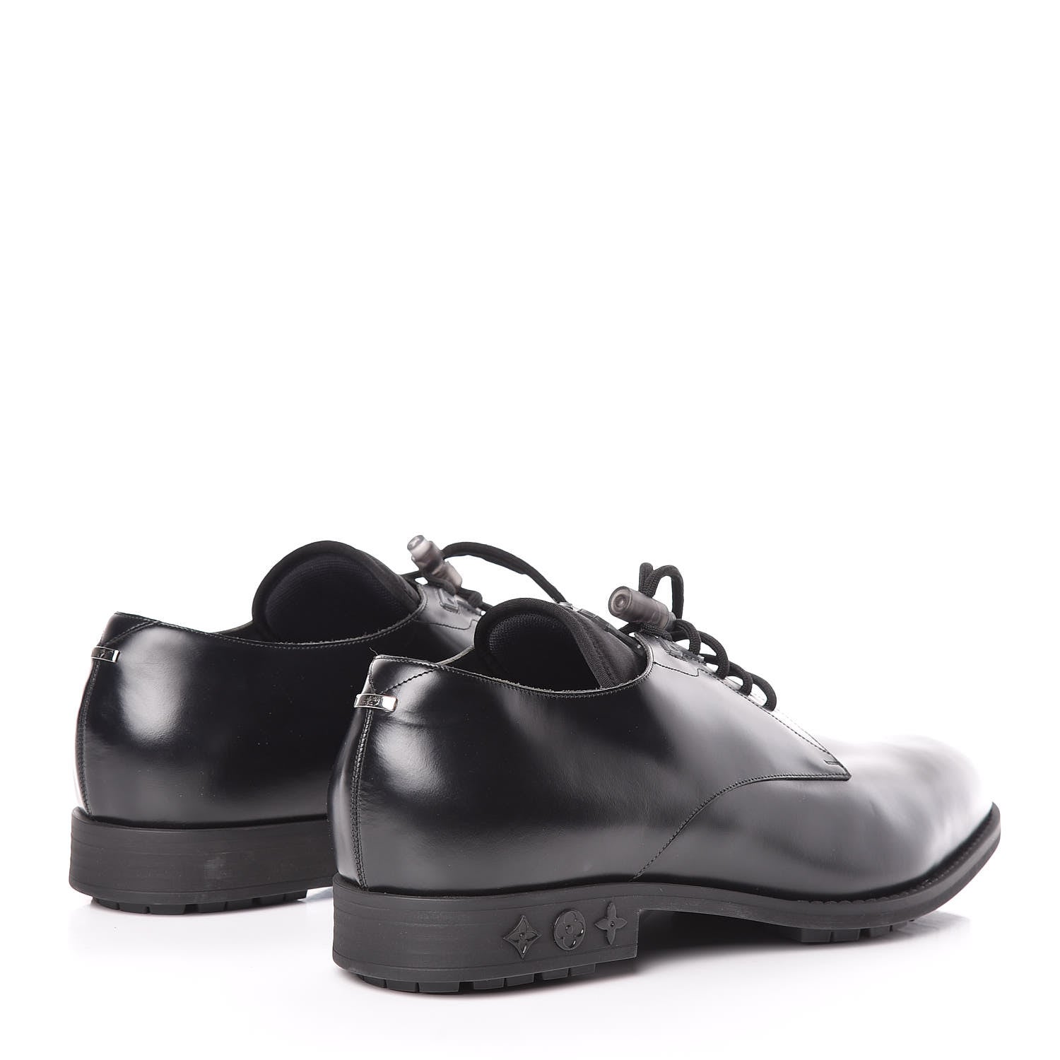 Louis Vuitton Lambskin Mens Derby Shoes 11.5 Black 4 of 11
