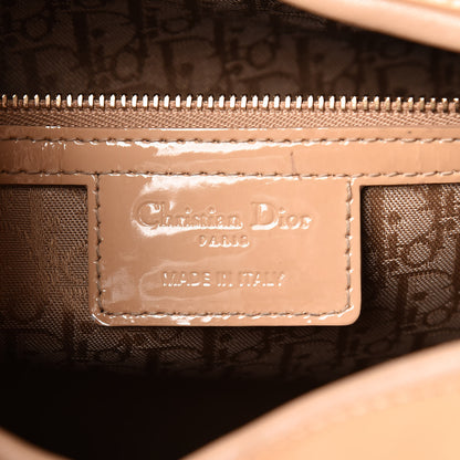 Christian Dior Patent Cannage Large Lady Dior Dark Beige 6 of 16