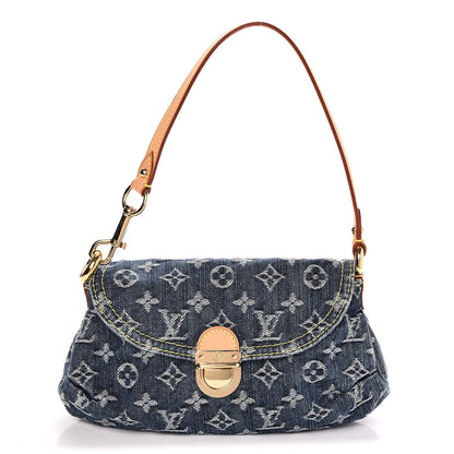 Louis Vuitton Monogram Denim Mini Pleaty Blue 1 of 7