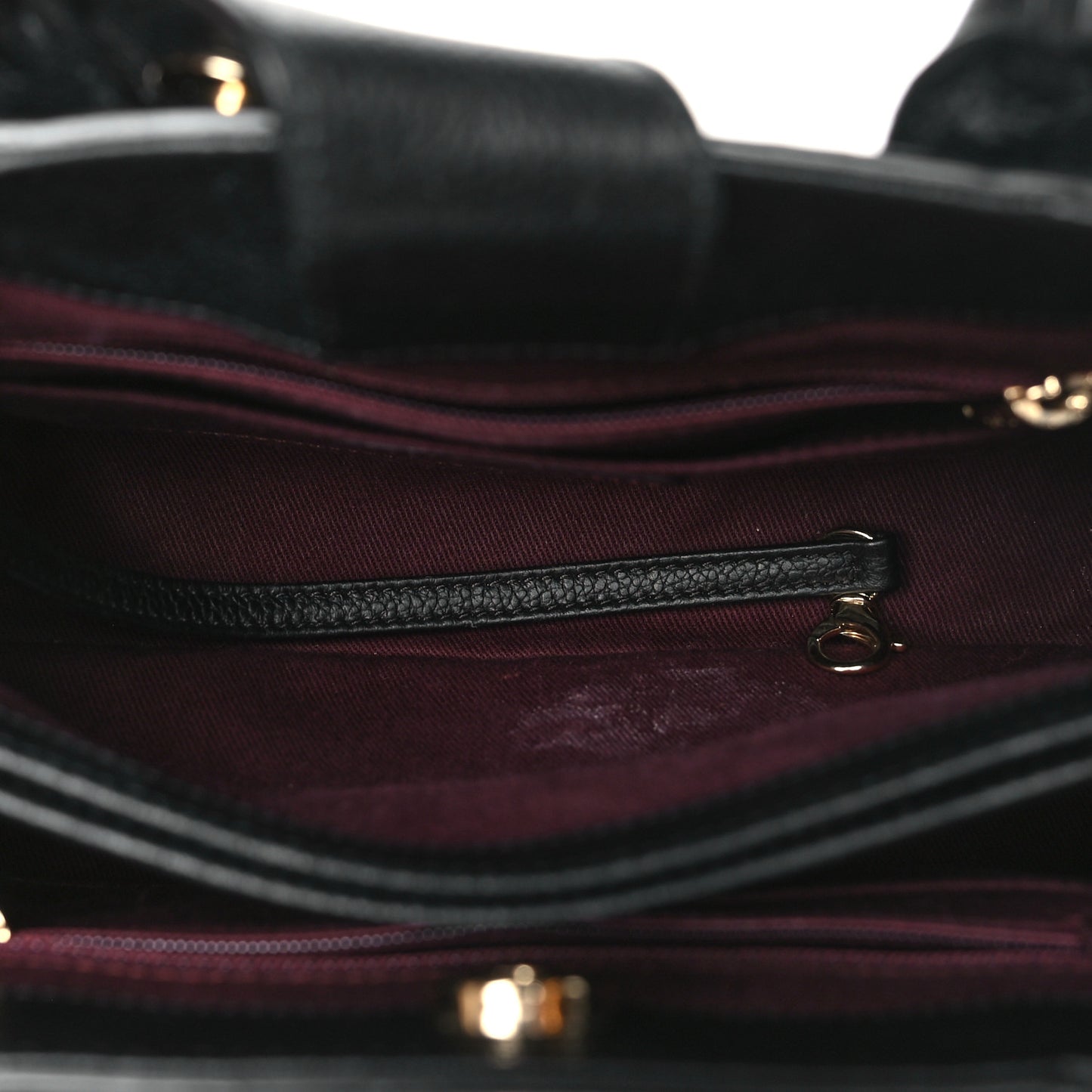 Grained Calfskin Mini Neo Executive Shopper Tote Black