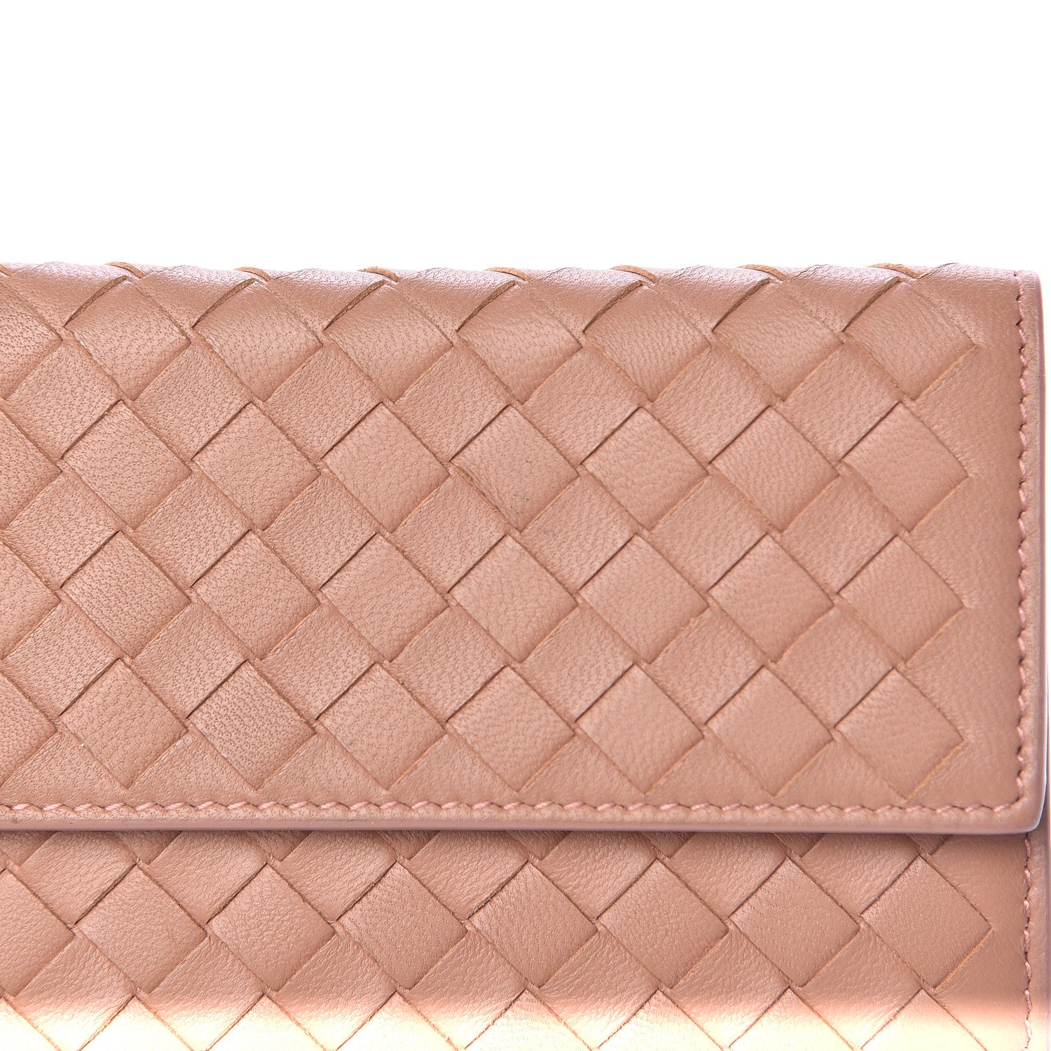 Bottega Veneta Nappa Intrecciato Continental Wallet Dusty Rose 10 of 11