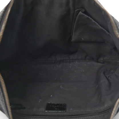 Gucci Monogram Web Medium Half Moon Hobo Black 5 of 11