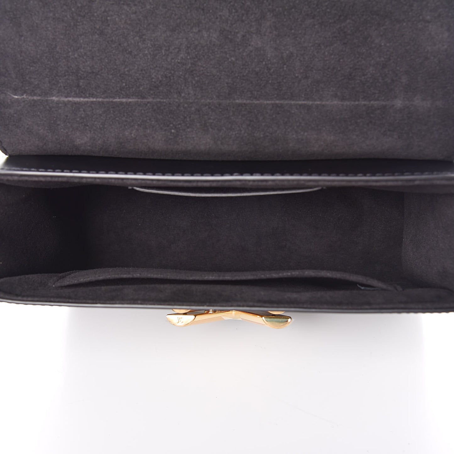 Calfskin Monogram Braided Twist Shoulder Bag MM Black