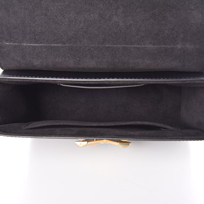 Louis Vuitton Calfskin Monogram Braided Twist Shoulder Bag MM Black 5 of 11
