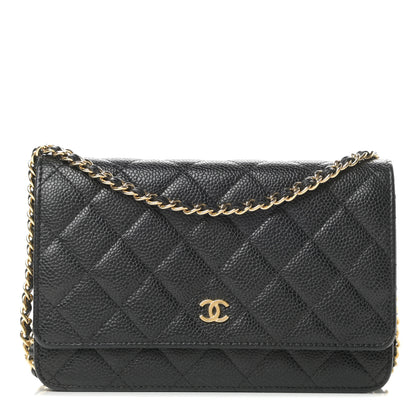 Chanel Caviar Quilted Wallet On Chain WOC Black 1 of 14