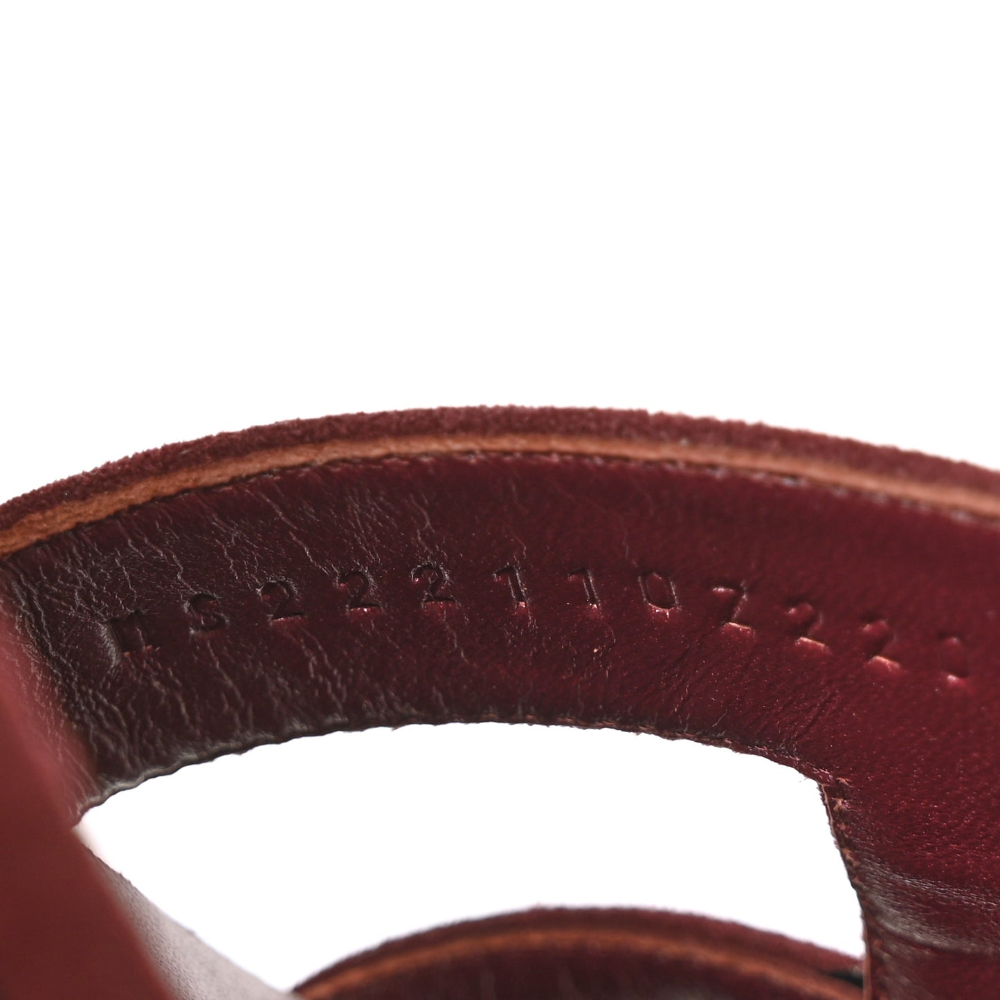 Suede Goatskin Oasis Sandals 37 Rouge Marsala