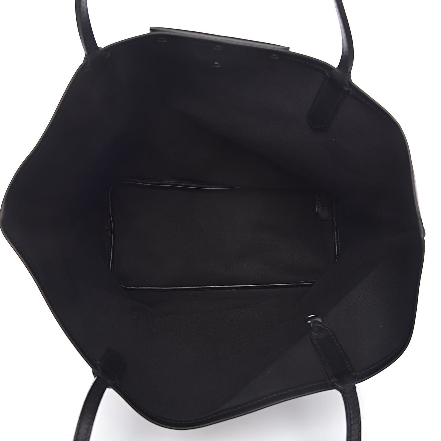 Textured Coated Canvas Medium Scarf Print Antigona Tote Black