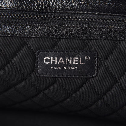 Chanel Goatskin Perforated Large CC Tote Black 9 of 10