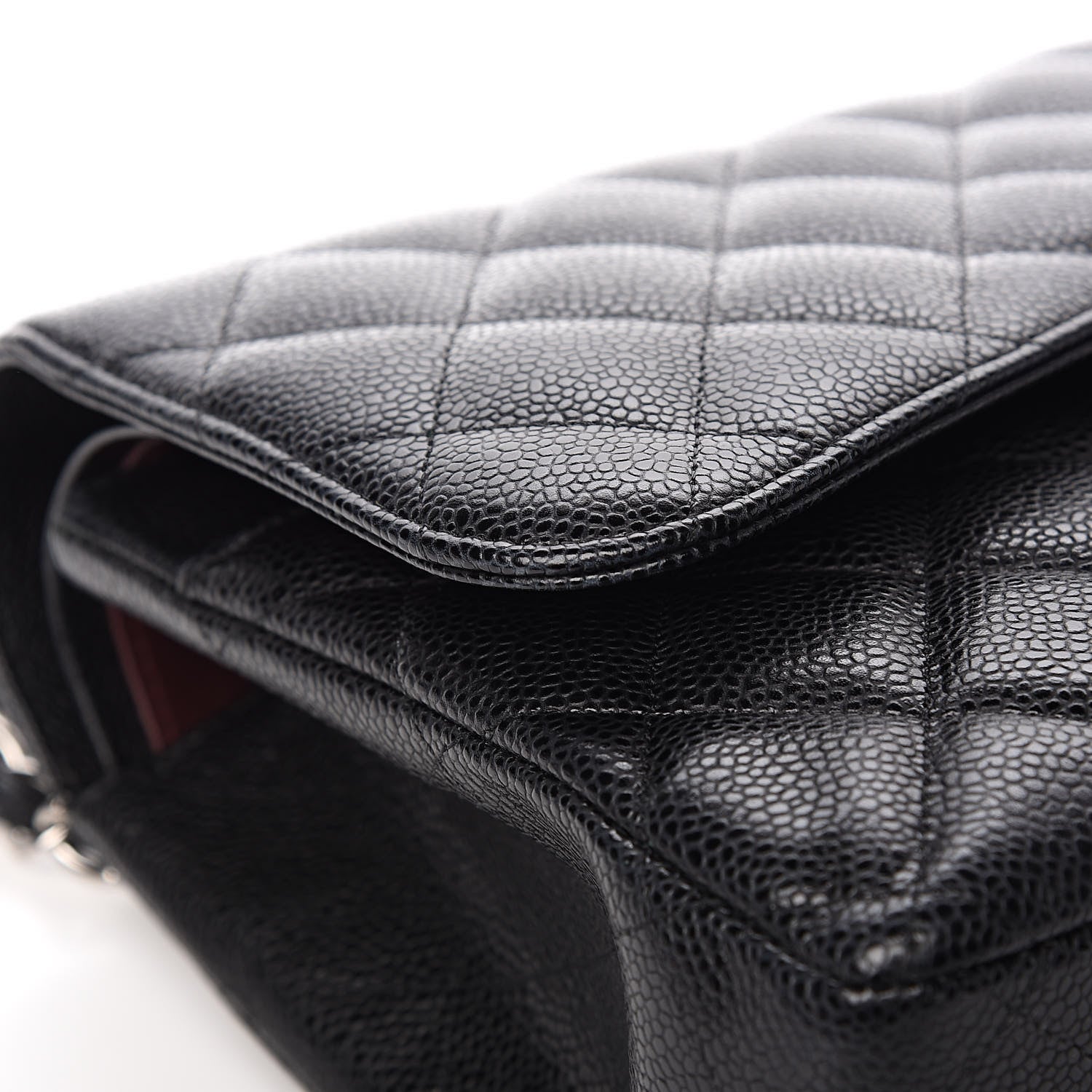 Chanel Caviar Quilted Jumbo Double Flap Black 11 of 12