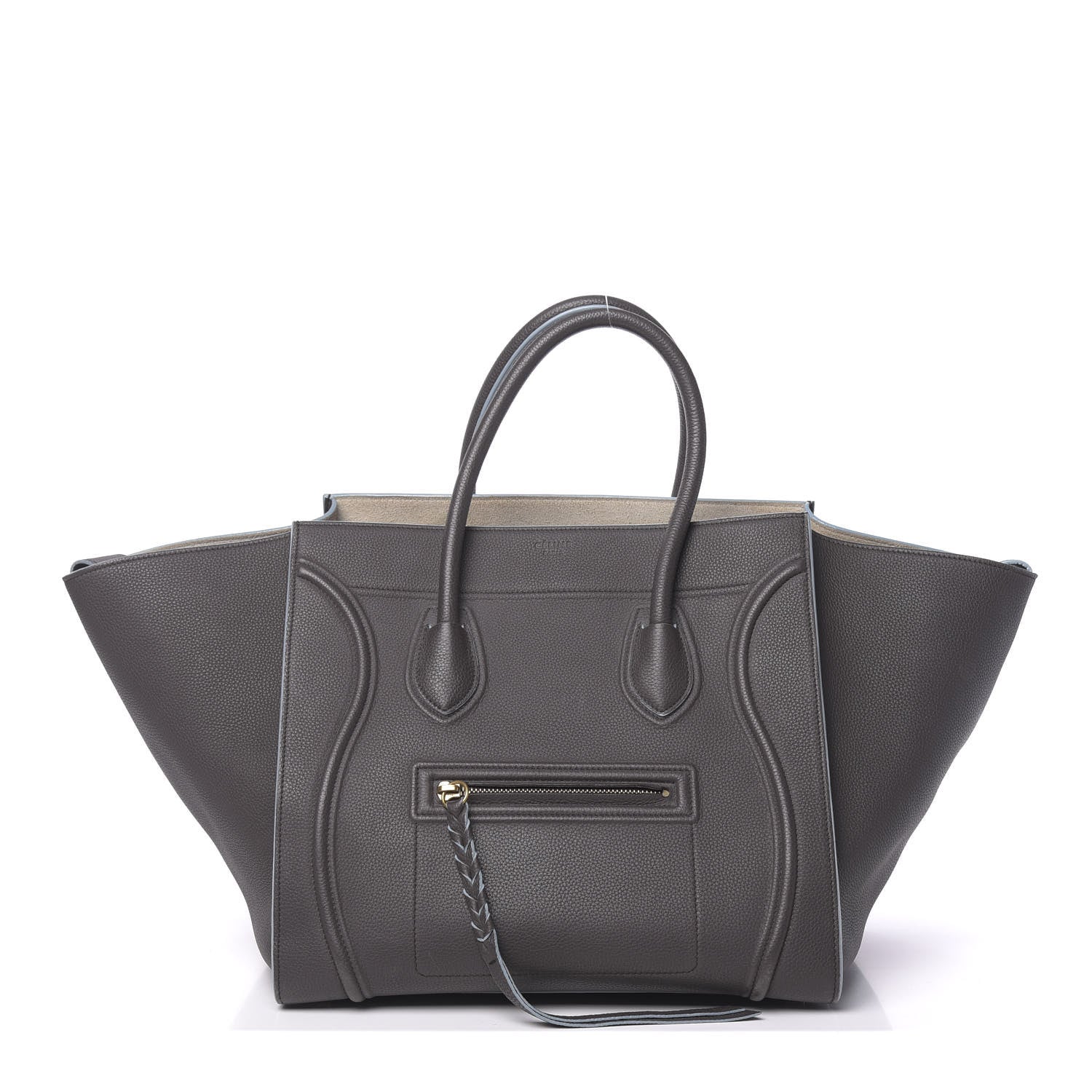 Celine Baby Grained Calfskin Medium Phantom Luggage Anthracite 1 of 18