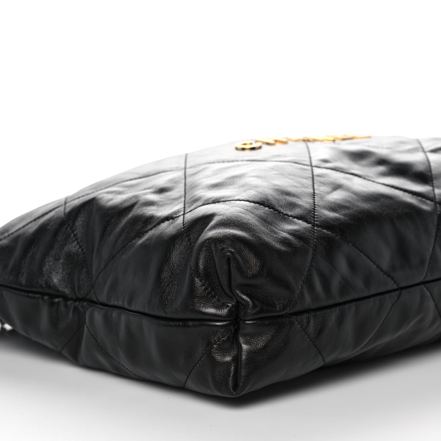 Chanel Shiny Calfskin Quilted Chanel 22 Black 12 of 13