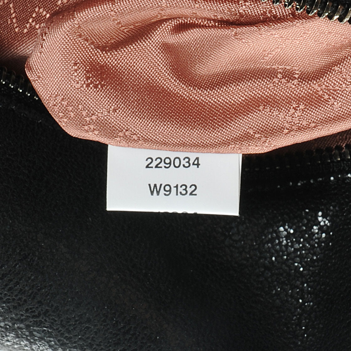 Faux Leather Shaggy Deer Large Falabella Black