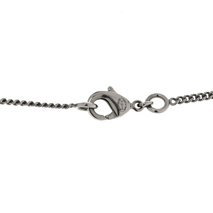 Chanel Crystal Baguette CC Necklace Silver 4 of 5