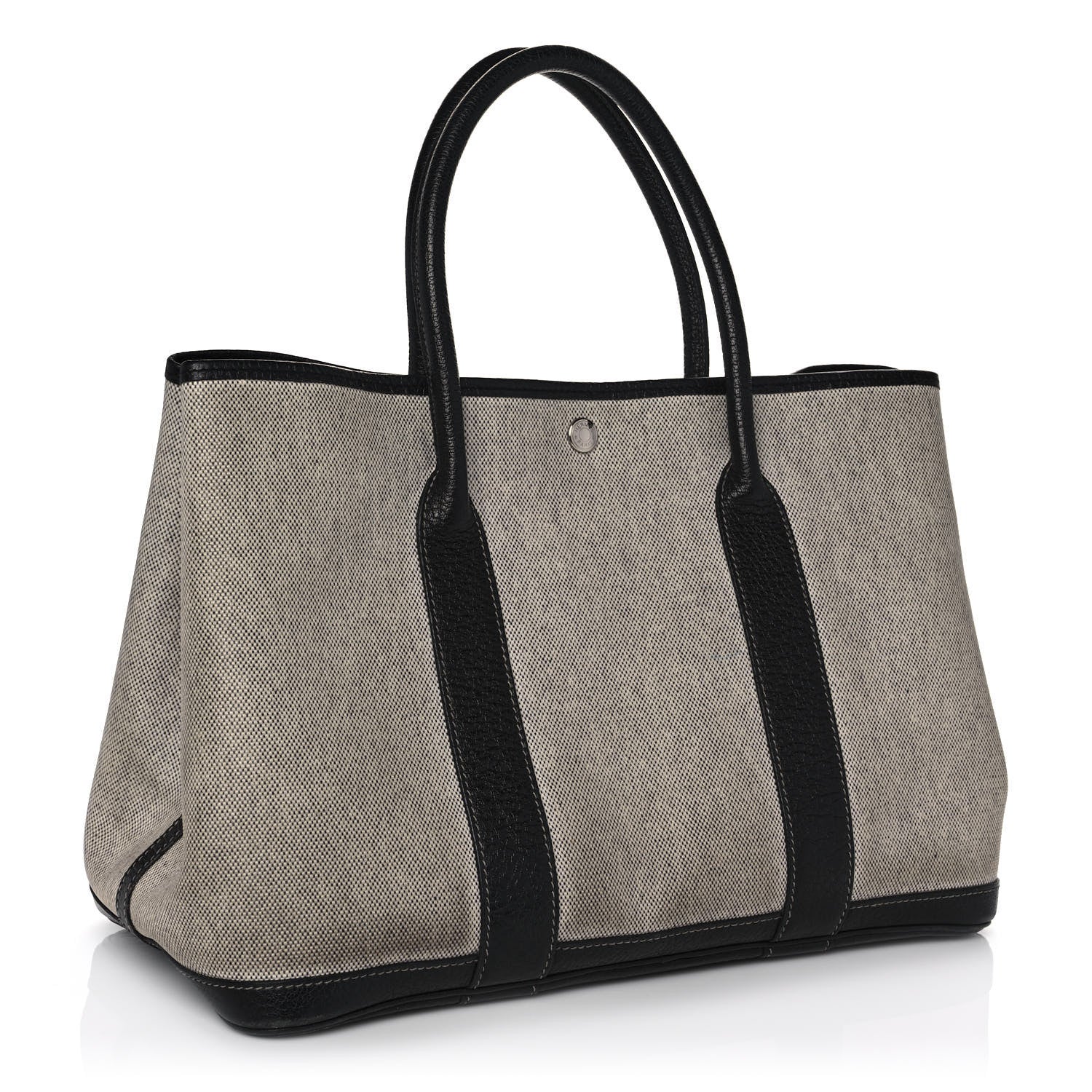 Hermes Toile Buffle Skipper Garden Party 36 MM Tote Black 2 of 10