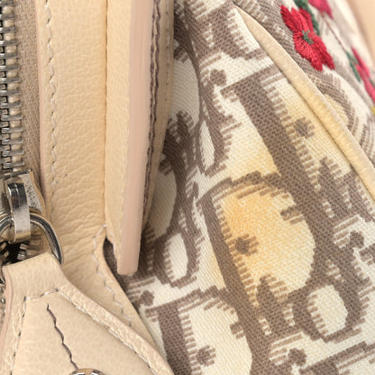 Christian Dior Monogram Vintage Flowers Frame Satchel Beige 12 of 12