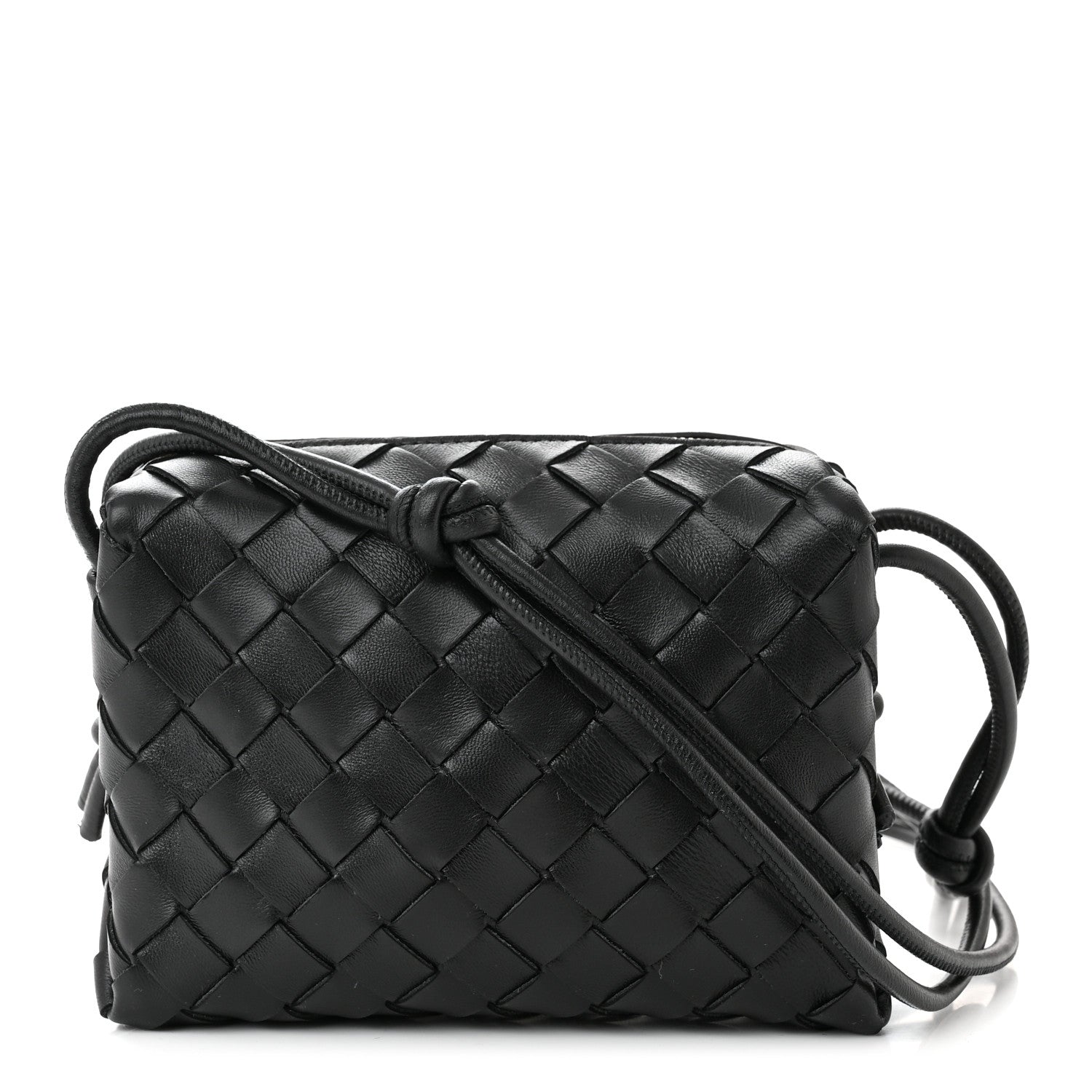 Bottega Veneta Nappa Intrecciato Mini Loop Camera Bag Black 1 of 9