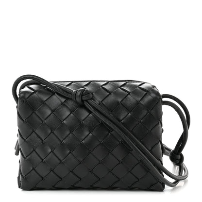 Bottega Veneta Nappa Intrecciato Mini Loop Camera Bag Black 1 of 9