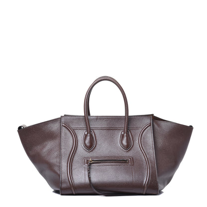 Celine Grained Calfskin Medium Phantom Luggage Brown 1 of 8