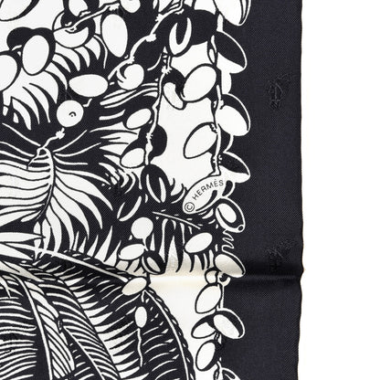 Hermes Silk Mythiques Phoenix Tattoo Scarf 70 Bleu Black White 3 of 4