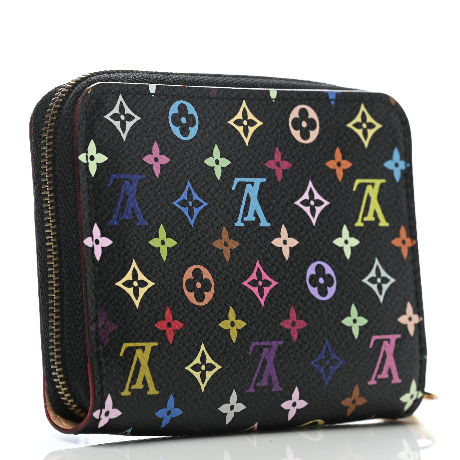 Louis Vuitton Monogram Multicolor Zippy Coin Purse Black 3 of 7