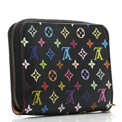 Louis Vuitton Monogram Multicolor Zippy Coin Purse Black 3 of 7