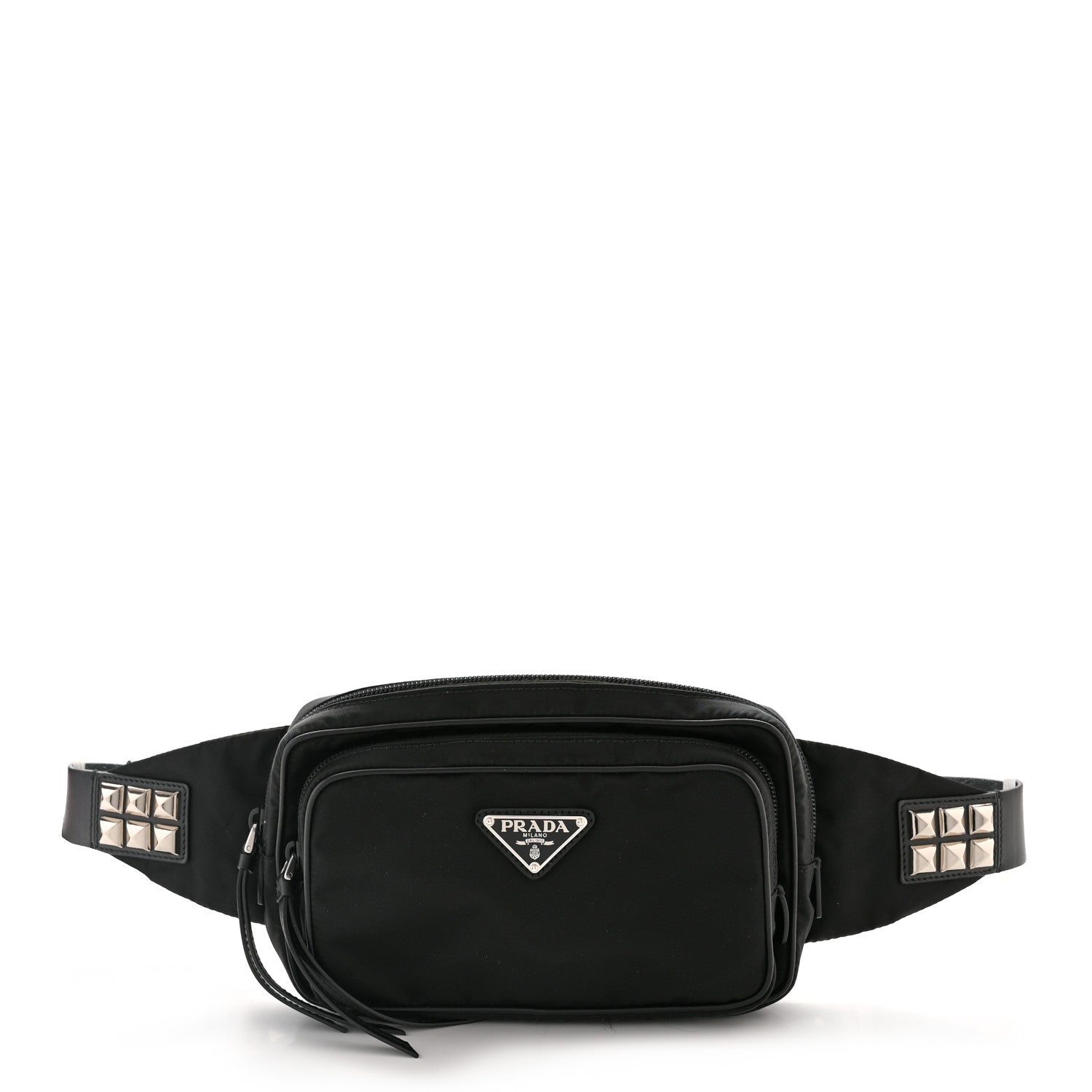 Prada Tessuto Nylon Saffiano Belt Bag Black 1 of 12