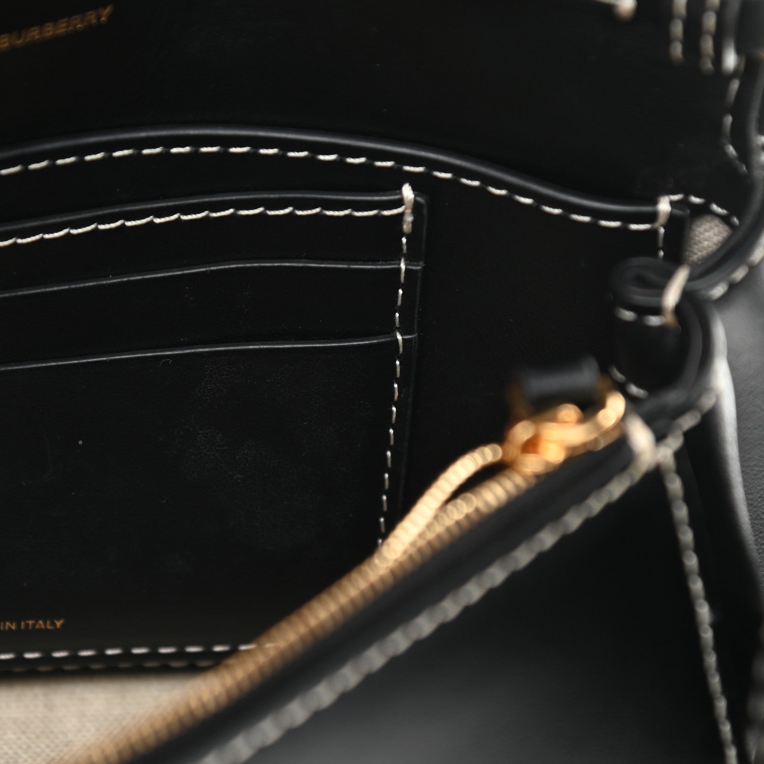 Burberry Smooth Calfskin Hackberry Crossbody Bag Black 16 of 18