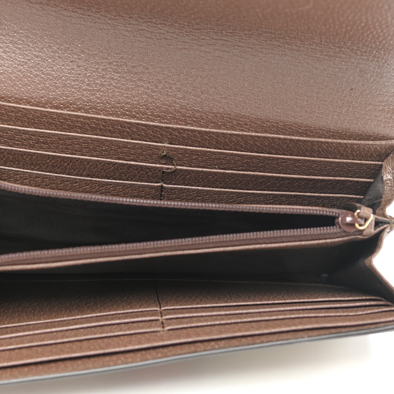 Gucci GG Supreme Monogram Web Ophidia Continental Wallet Brown 5 of 11