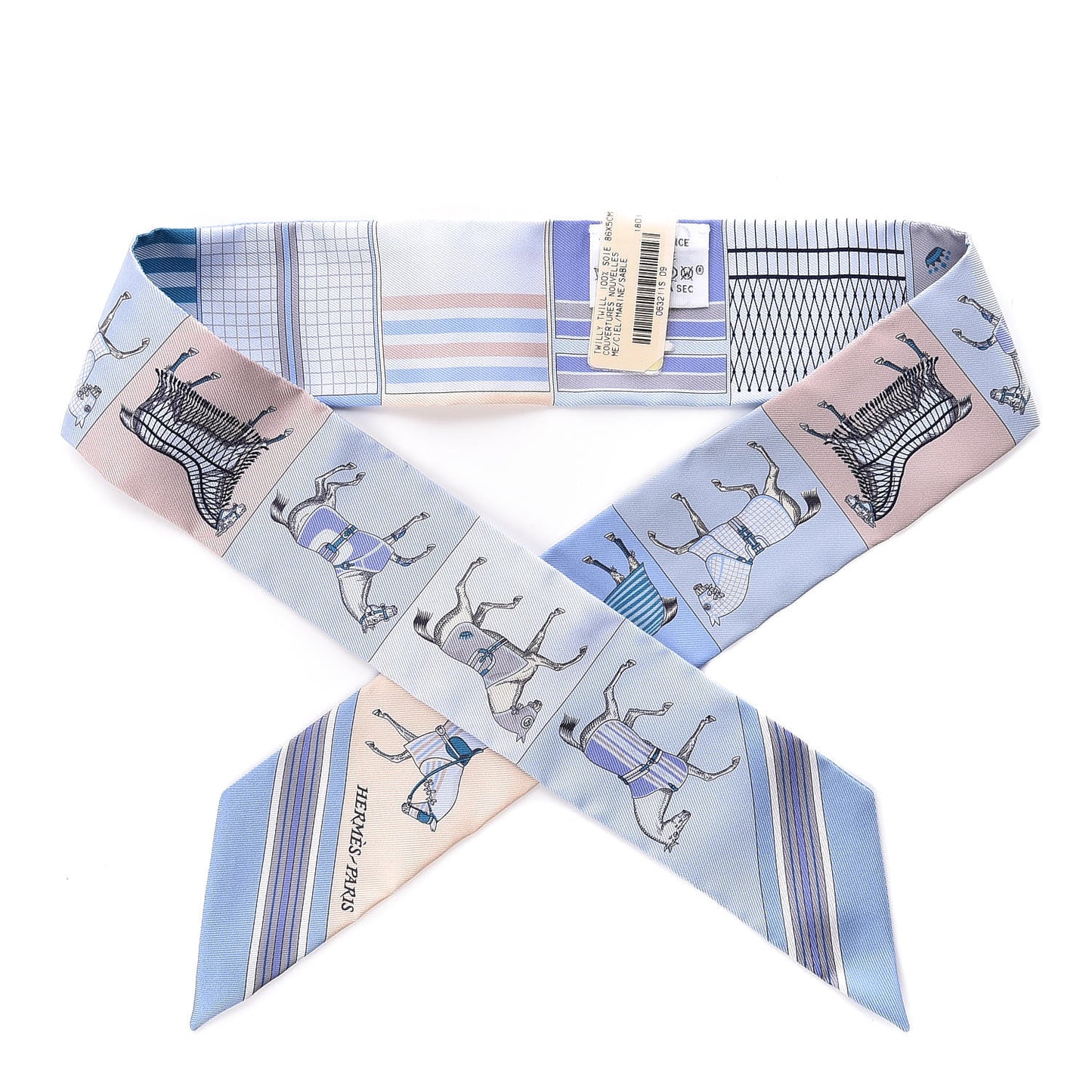 Silk Couvertures Nouvelles Twilly Ciel Marine Sable