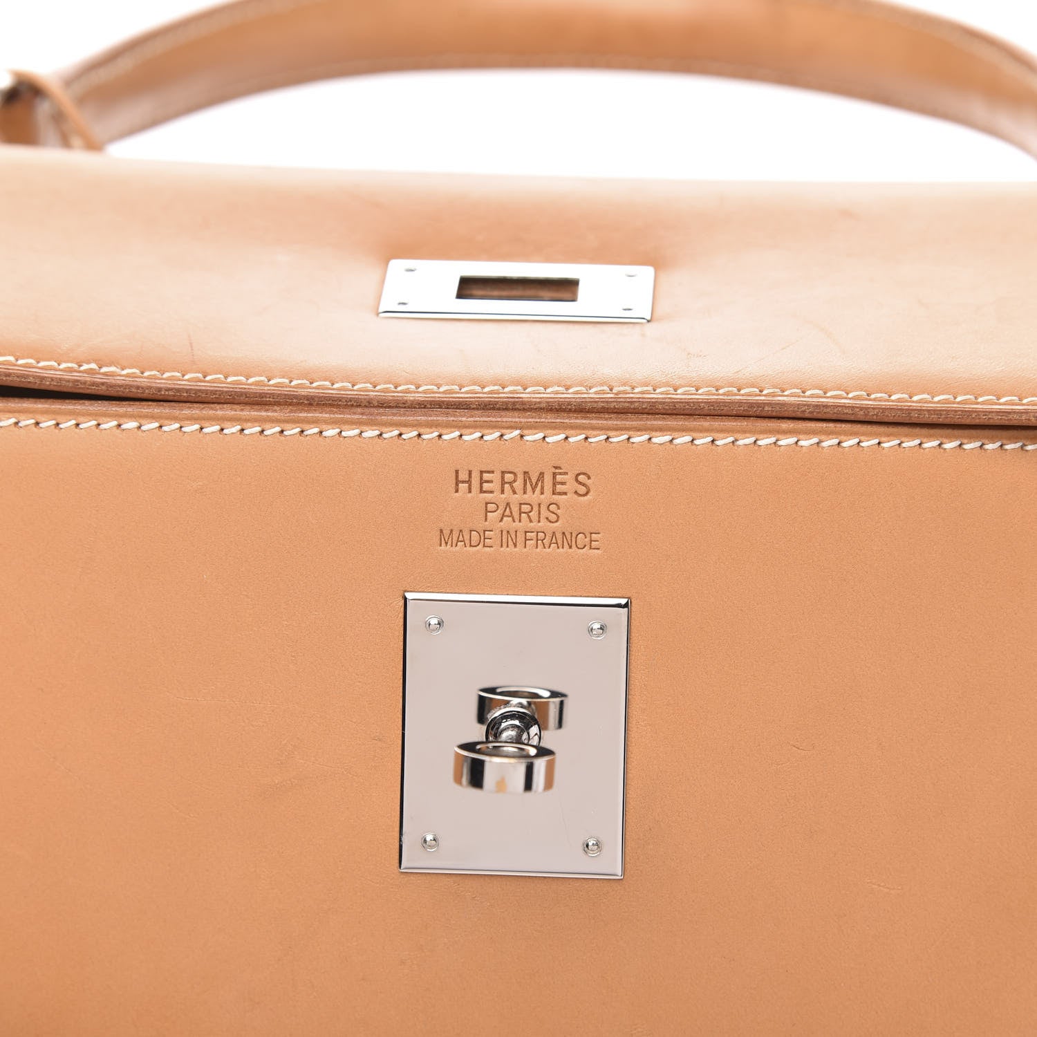 Hermes Vache Natural Kelly Sellier 35 6 of 17