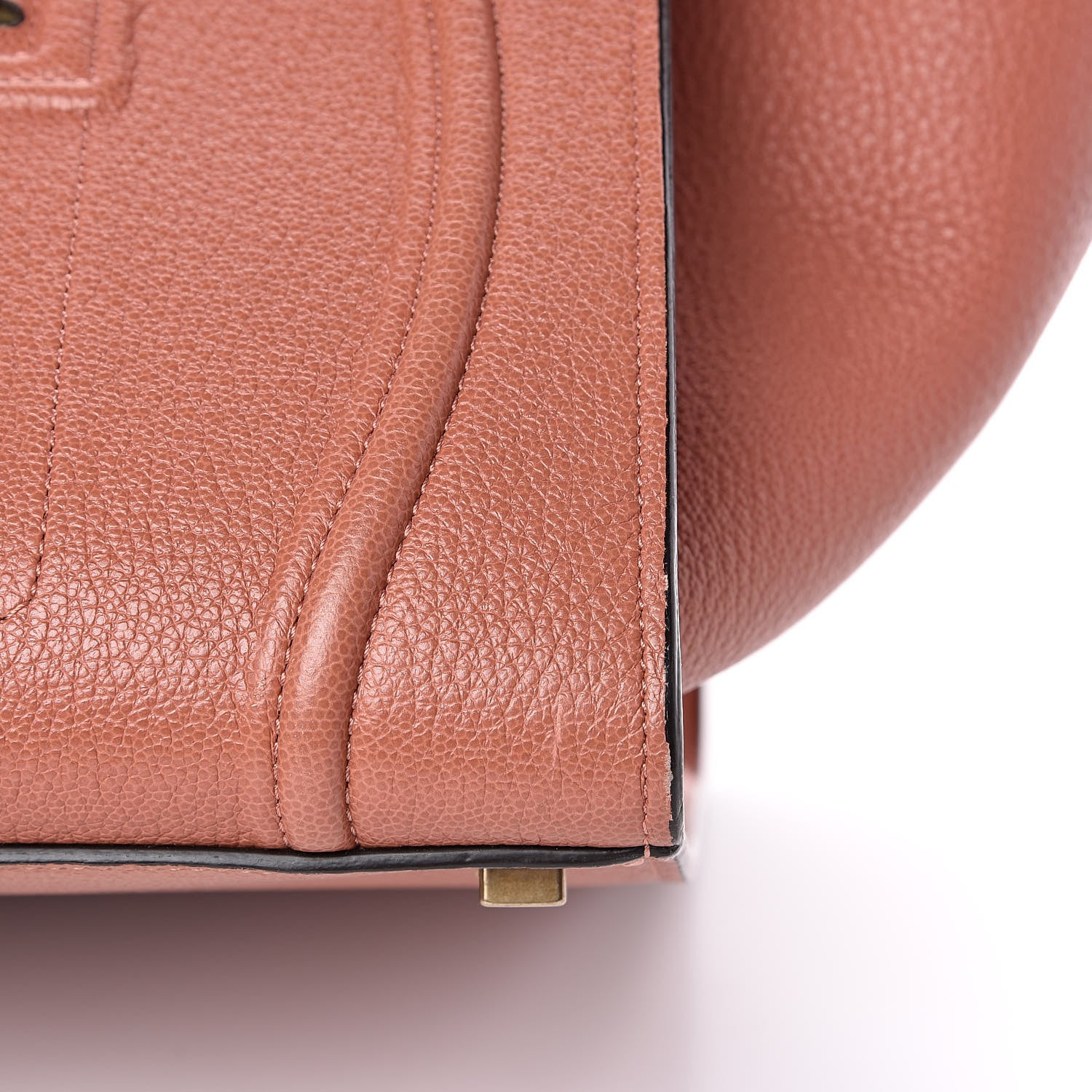 Celine Shiny Grained Calfskin Medium Phantom Luggage Terracotta 15 of 15