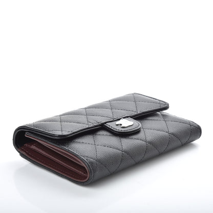 Chanel Caviar Quilted Medium Flap Wallet Black 4 of 10