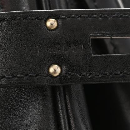 Hermes Hunter Criss Viking Evergrain Flag HAC Birkin 40 Ecru Black 7 of 10