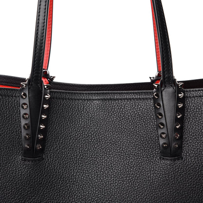 Christian Louboutin Calfskin Spikes East West Cabata Tote Black 10 of 10