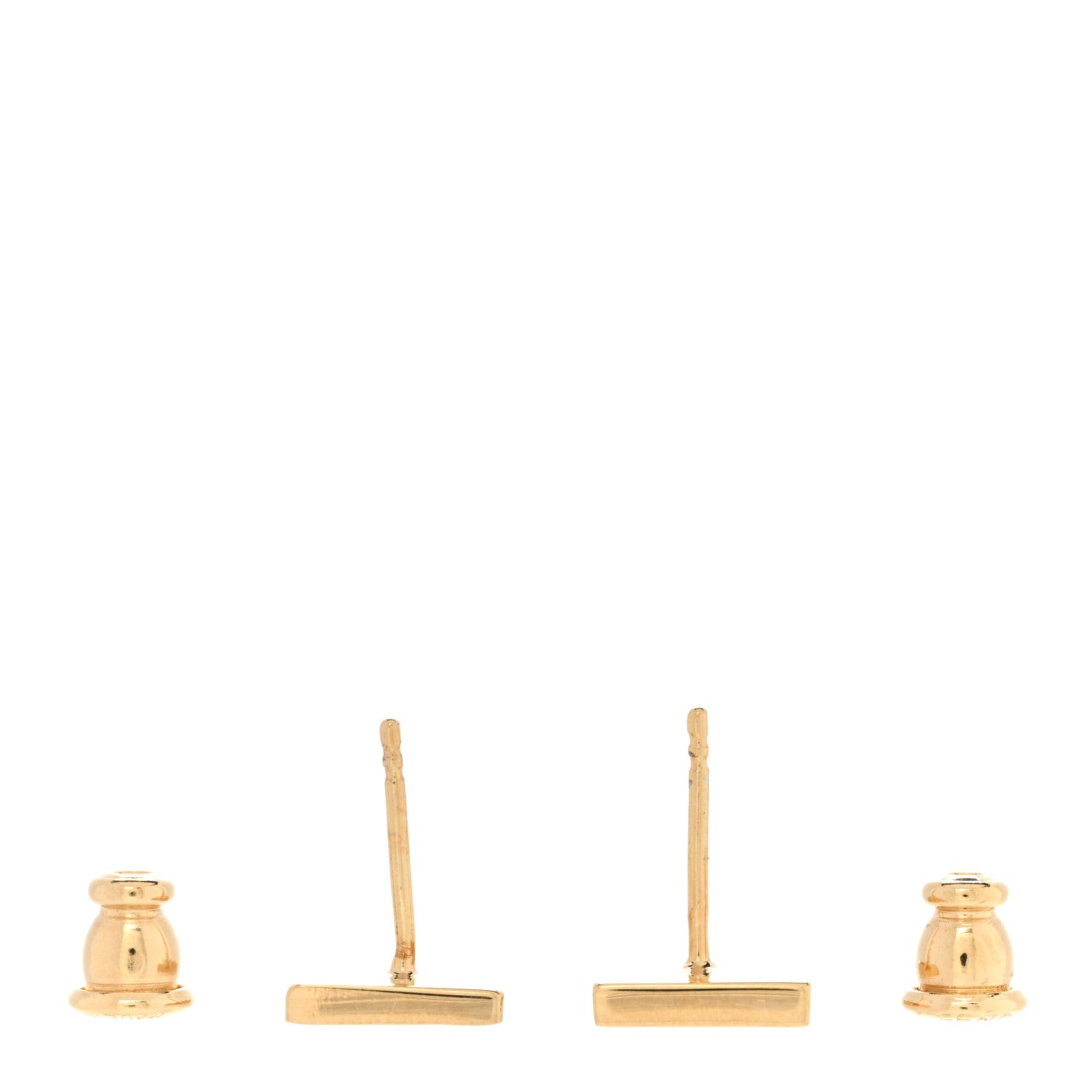 Fendi Metal Forever Fendi Earrings Gold White 3 of 6