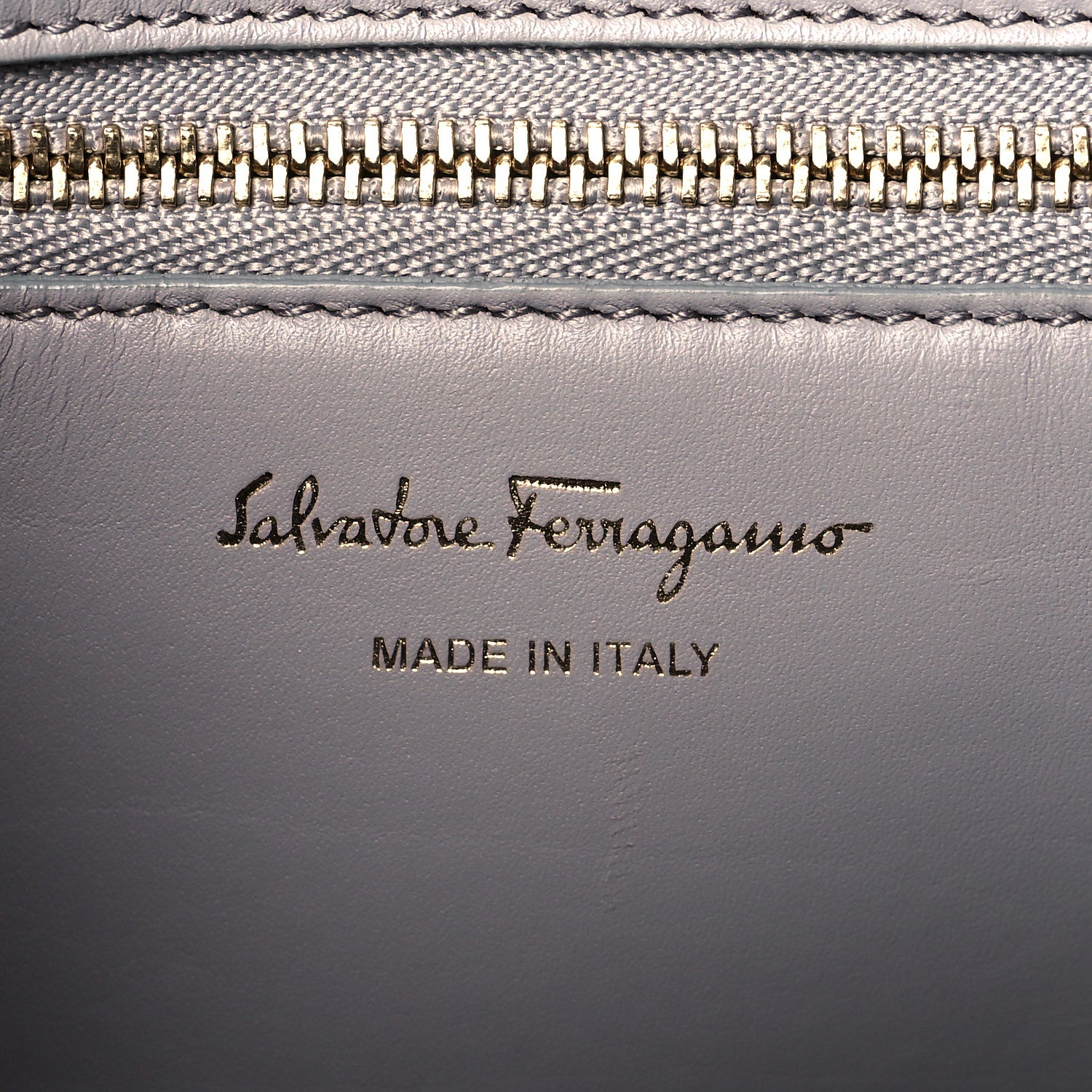 Salvatore Ferragamo Calfskin Sofia Rainbow Top Handle Bag Blue 8 of 9