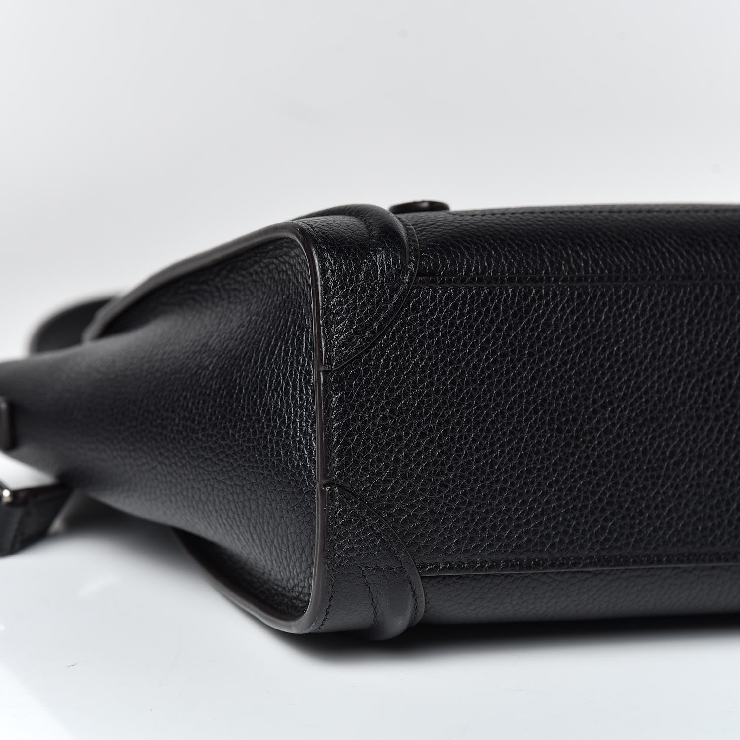 Celine Drummed Calfskin Nano Luggage Black 8 of 14
