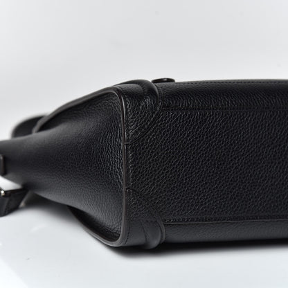 Celine Drummed Calfskin Nano Luggage Black 8 of 14